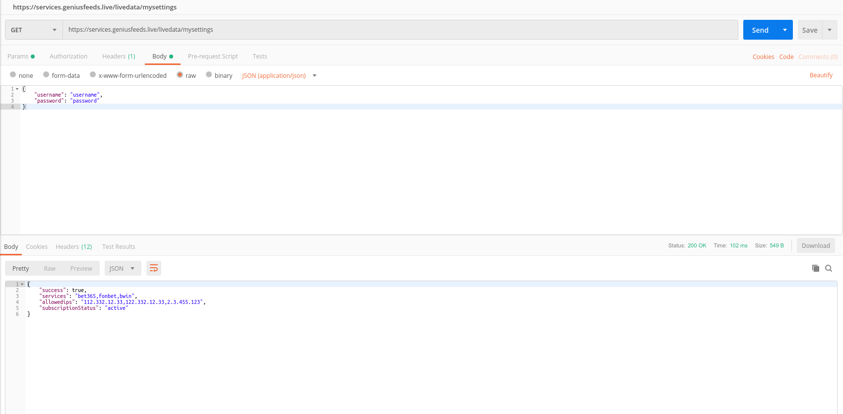 Postman Get Token Example