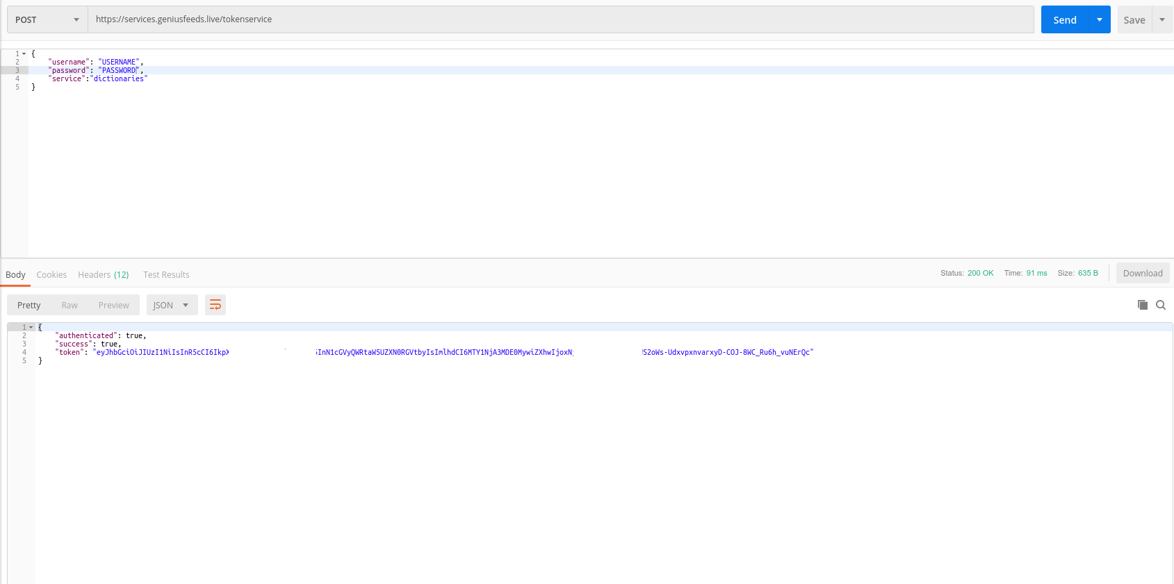 Postman Get Token Example